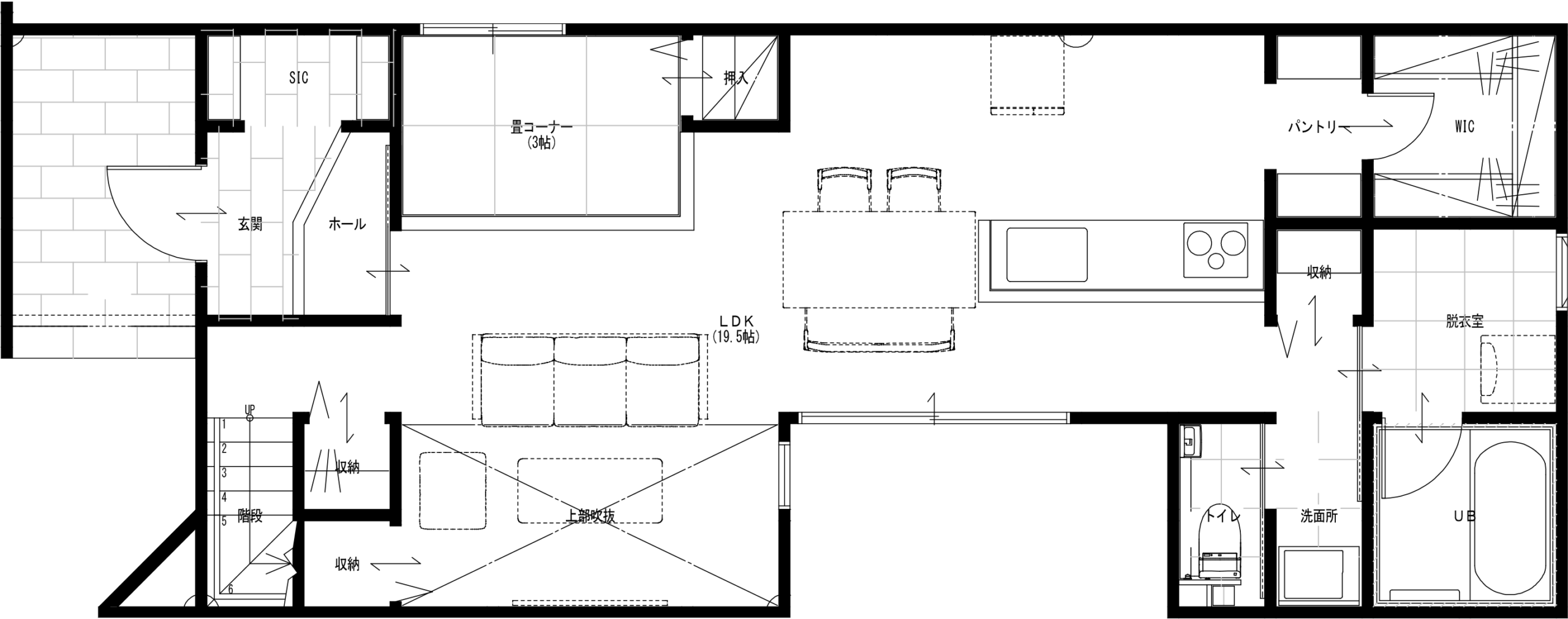 北区龍田6丁目1号地建売